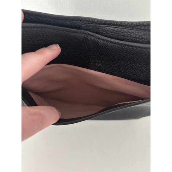 Kate Spade Roulette Messenger Black Leather Crossbody Bag Purse - Picture 5 of 16